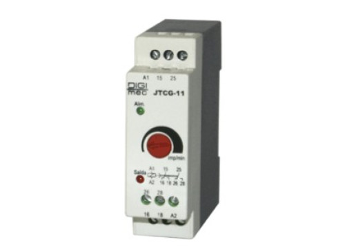 Rele temporizador DTCG-1 10-60 IMP/MIN 24VCA/VCC - Digimec