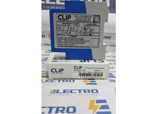 Rele Monitor CLPT-2R 220-480V De Tensão Digital Trifásico - CLIP