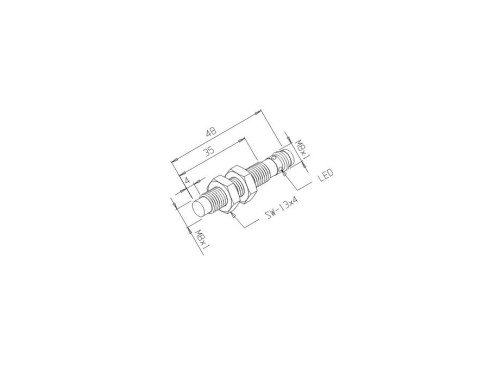 Sensor Indutivo Conect M8 (01.421.1012/000) IN- 2,2M-8EF-PA/TCL - Tecnotron