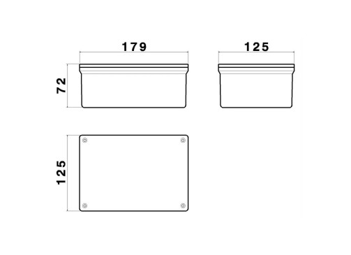 Caixa / Gabinete Patola Modelo PB-170/3 (174X120X92)
