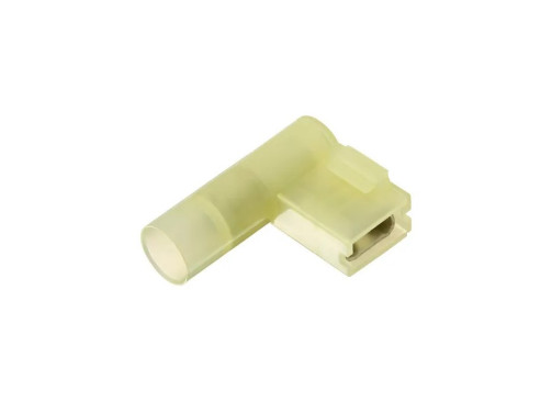 Terminal bandeira encaixe femea pre isoadol 6,0mm amarelo