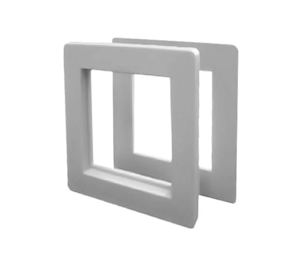 Adaptador De Furação Para Controladores de temperatura 72mm Para 48mm Cinza