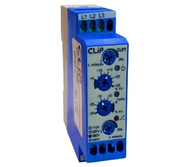 Rele Monitor CLPF Falta De Fase (FF) 380Vca - CLIP