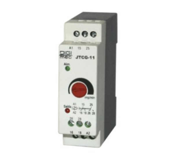 Rele temporizador DTCG-1 10-60 IMP/MIN 24VCA/VCC - Digimec