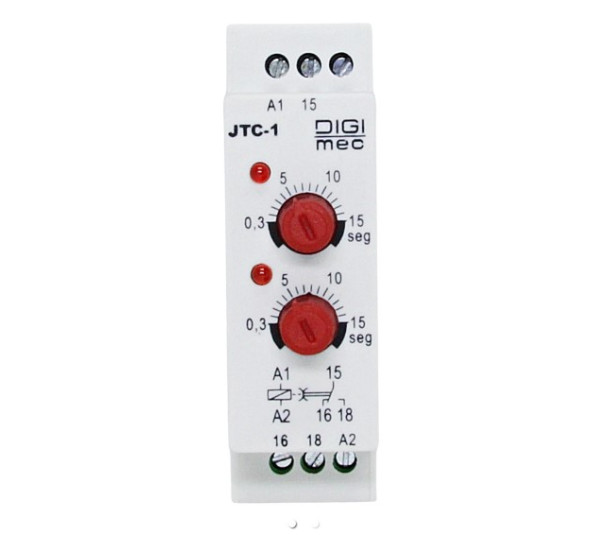 Rele Temporizador Cíclico JTC-1 180SEG/30MIN 220VCA - Digimec