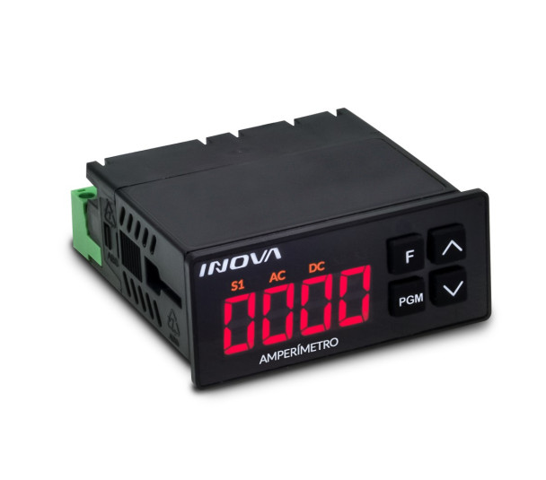 Indicador Universal - Amperímetro e Voltímetro INV-AC9-01-L2  24VCC/VCA - Inova