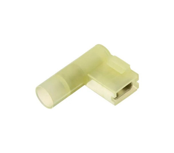 Terminal bandeira encaixe femea pre isoadol 6,0mm amarelo