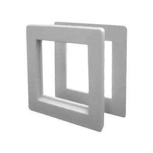 Adaptador De Furação Para Controladores de temperatura 72mm Para 48mm Cinza