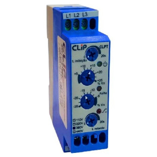 Rele Monitor De Tensão Trifásico/falta De Fase Clip - CLPF 380v