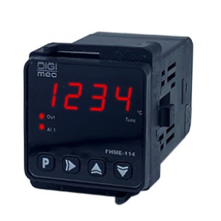 Controlador de Temperatura 48x48mm FHME-114 J-K-PT100 24-240VCA/VCC - Digimec