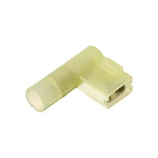 Terminal bandeira encaixe femea pre isoadol 6,0mm amarelo