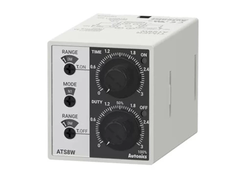 Controlador Temporizador analogico Ciclico 8 Pinos ATS8W-43 100-240VCA/24-240VDC - Autonics