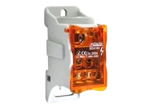 Conector de Distribuição BDA125 Modular 125A 8 Terminais  - Metaltex