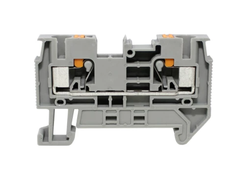 Conector Passagem / Borne Mola Push-In BP4-F2C  4,0MM²  2 VIAS  Cinza  - Metaltex