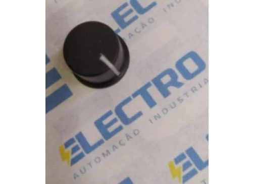 Potenciometro KP02/AD20 knob carvão  plástico preto c/ parafuso