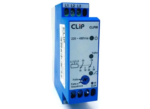 Rele CLPW falta fase/sequencia fase c/neutro 220-480VCA  - CLIP