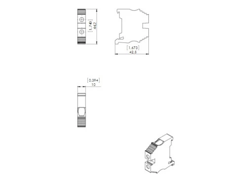 Borne btwp 10,0mm cz 750v  (10261737) - Weg