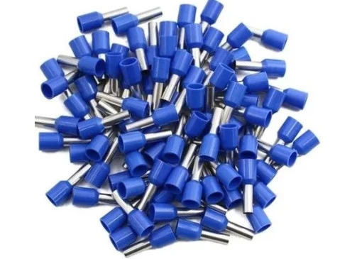 Terminal tubular 2,5mm²  E2508 Azul - 100 Unidades