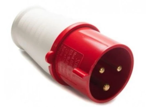  Plug Industrial PIWD-16P3H9E53 16A 2P+T 9H MACHO Vermelho(14684571) - WEG