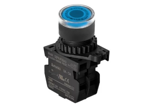 Botao Comando Azul Iluminado 220V + NA S2PR-P3BAL - Autonics