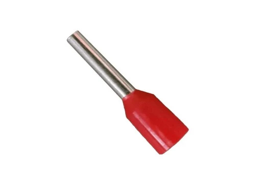Terminal Tubular 1,0mm (100 Pçs) Vermelho