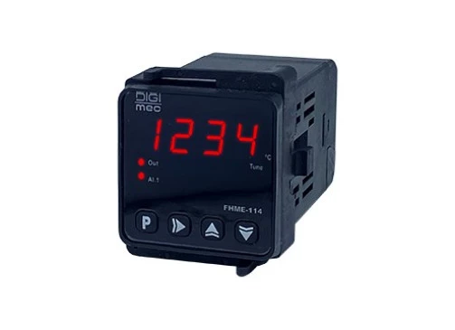 Controlador de Temperatura FHME-124 J-K-PT100 24-240VCA/VCC - Digimec