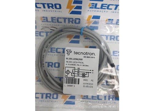 Sensor Indutivo Tubular IN-4M-12CA-PR/XL  01.331.2256/000 - Tecnotron