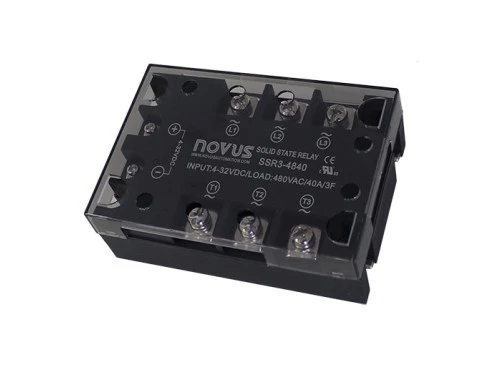 Rele Estado Solido Trifásico SSR3-4890 5-32VDC 90A/480VAC - NOVUS 