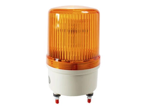 Sinalizador de Emergência Rotativo LED com Alarme 100mm - 24VCA/VCC  Laranja TWLB-10L7O - Metaltex