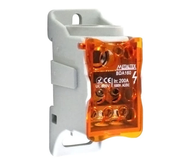Conector de Distribuição BDA125 Modular 125A 8 Terminais  - Metaltex