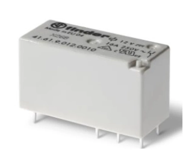 Mini Rele P/ PCI 1 REV  12VDC 16AMP 41.61.9.012.0010 - Finder