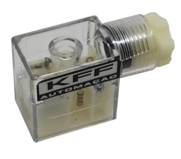 Conector Retangular c/ Led AC-SOCKET200AC