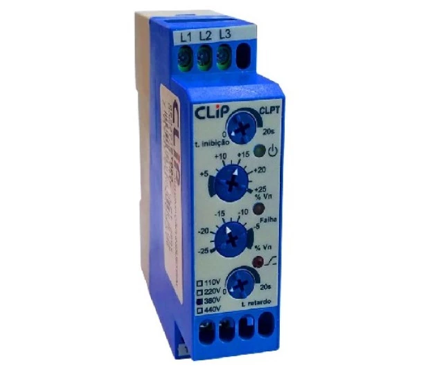Rele Monitor De Tensão Trifásico/falta De Fase  CLPF 380v - Clip