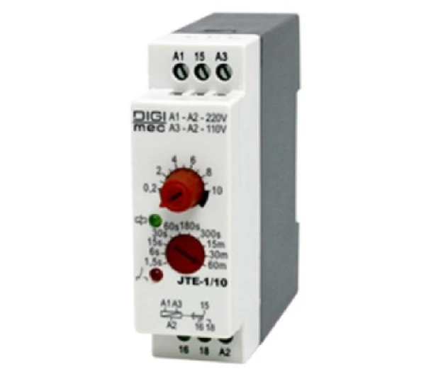 Rele de Tempo JTE-1 15min 24vca/cc 220vca - Digimec