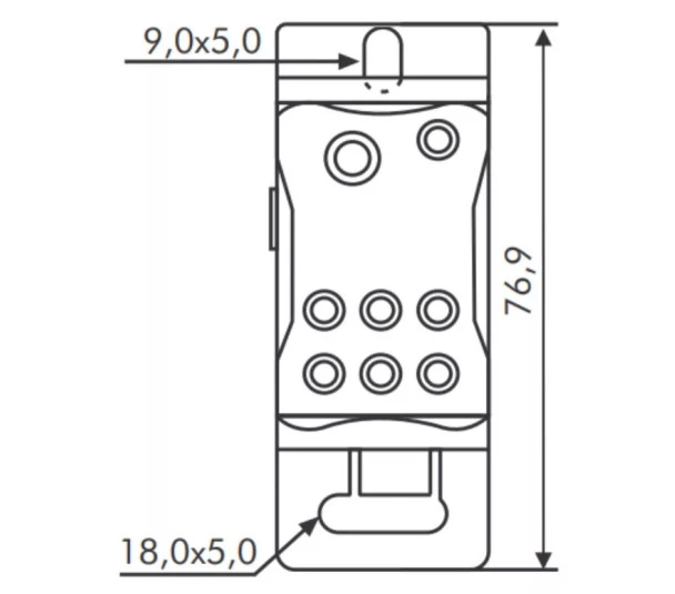 Bloco Distribuição Modular 160a 8 Terminais Bda160 - Metaltex