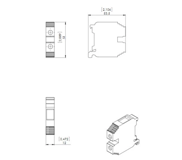 Borne btwp 16,0mm cz 750V  (10261738) - Weg