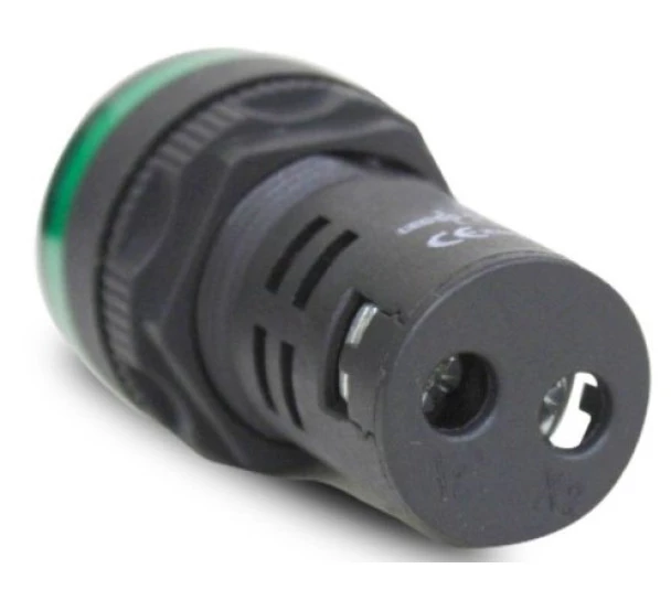 Sinaleiro LED AD1622DG  24Vcc Verde 22mm Monobloco  - JNG