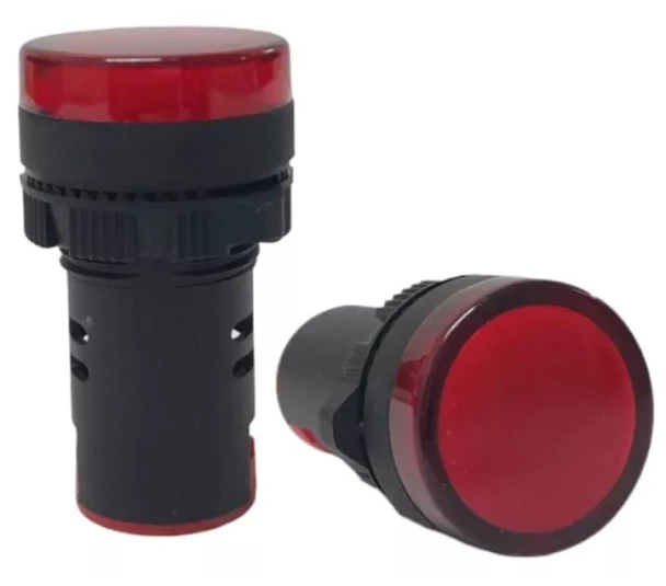 Sinaleiro LED AD1622DR 24Vcc Vermelho 22mm Monobloco  - JNG