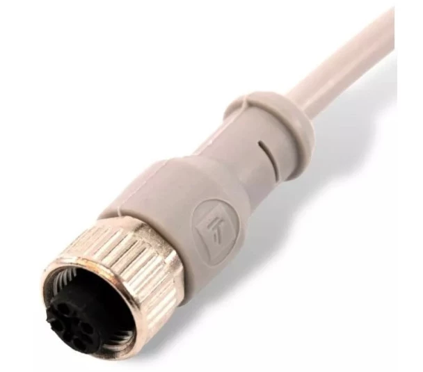 CT12F/4S-C05.A1 Cabo Conector para Sensor 180° 4 Pinos M12 5mts Femea 09.912.0102/003 Tecnotron