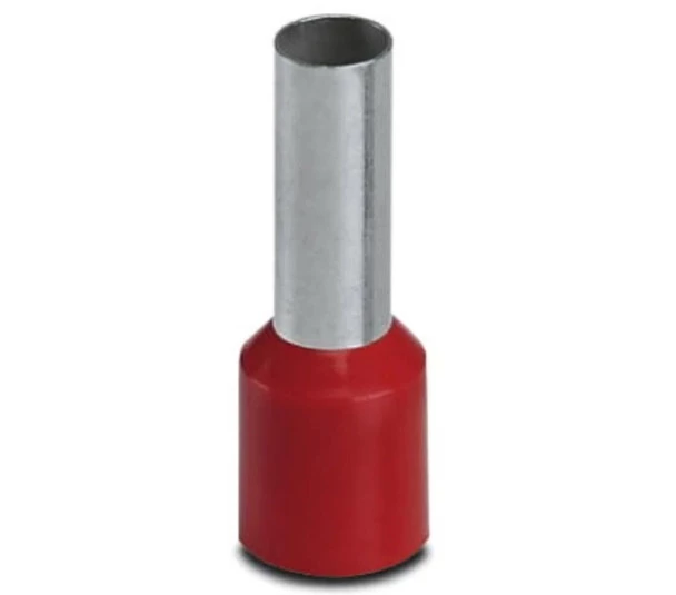 Terminal tubular 10,0mm² Vermelho - 100 Unidades