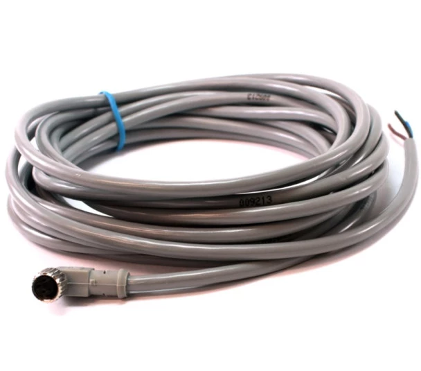 CT08F/3S-C05.C1 - Cabo Conector para Sensor 90° Femea 3 Pinos M8 5mts  - Tecnotron