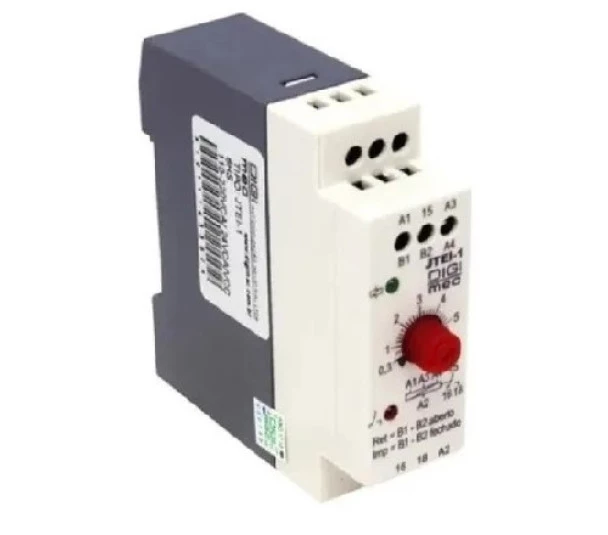 JTE-1 Rele Temporizador Com Retardo Na Energização 300 SEG 24VCA/VCC 220VCA - DIGIMEC