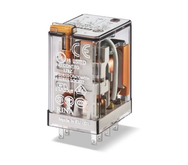 Rele Industrial  Fix Base 2Rev 55.32.9.024.0040 24vdc 10a-250v Finder