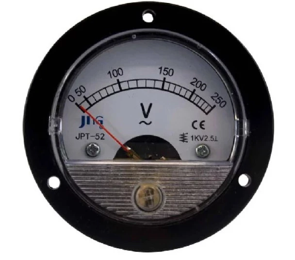 Amperímetro Analógico JPT-52 30A Redondo Leitura Direta (15686) -  JNG 