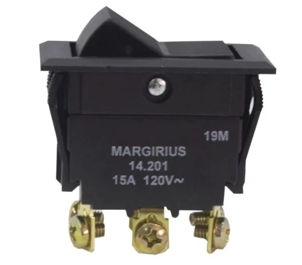 Chave de Tecla 14201 MFT1FE3Q Int Bipolar Liga/Desliga 15A - MarGirius