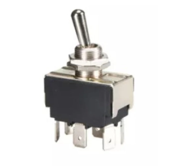 Interruptor de alavanca metálica 14203 A1B1P1Q Bipolar 15A 6T L-D-L - MarGirius