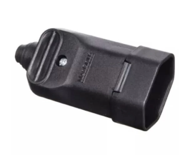 Plugue para tomada TMD11-3  2P+T 10A com prensa cabos (PA018320) - MarGirius