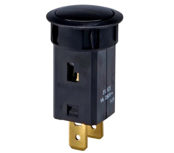 Interruptor pushbutton 31123 M5FT5FE3S 1A C/ Retencao - MarGirius