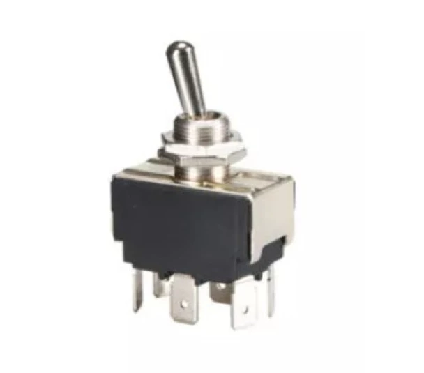 Interruptor de alavanca metálica 14211 A1B1P1Q Bipolar 15A 6T L-D-L - MarGirius