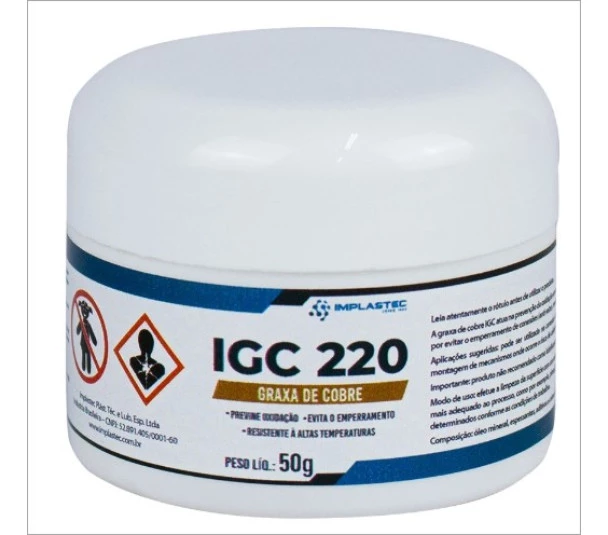 Graxa de Cobre  IGC 220 50gr - Implastec